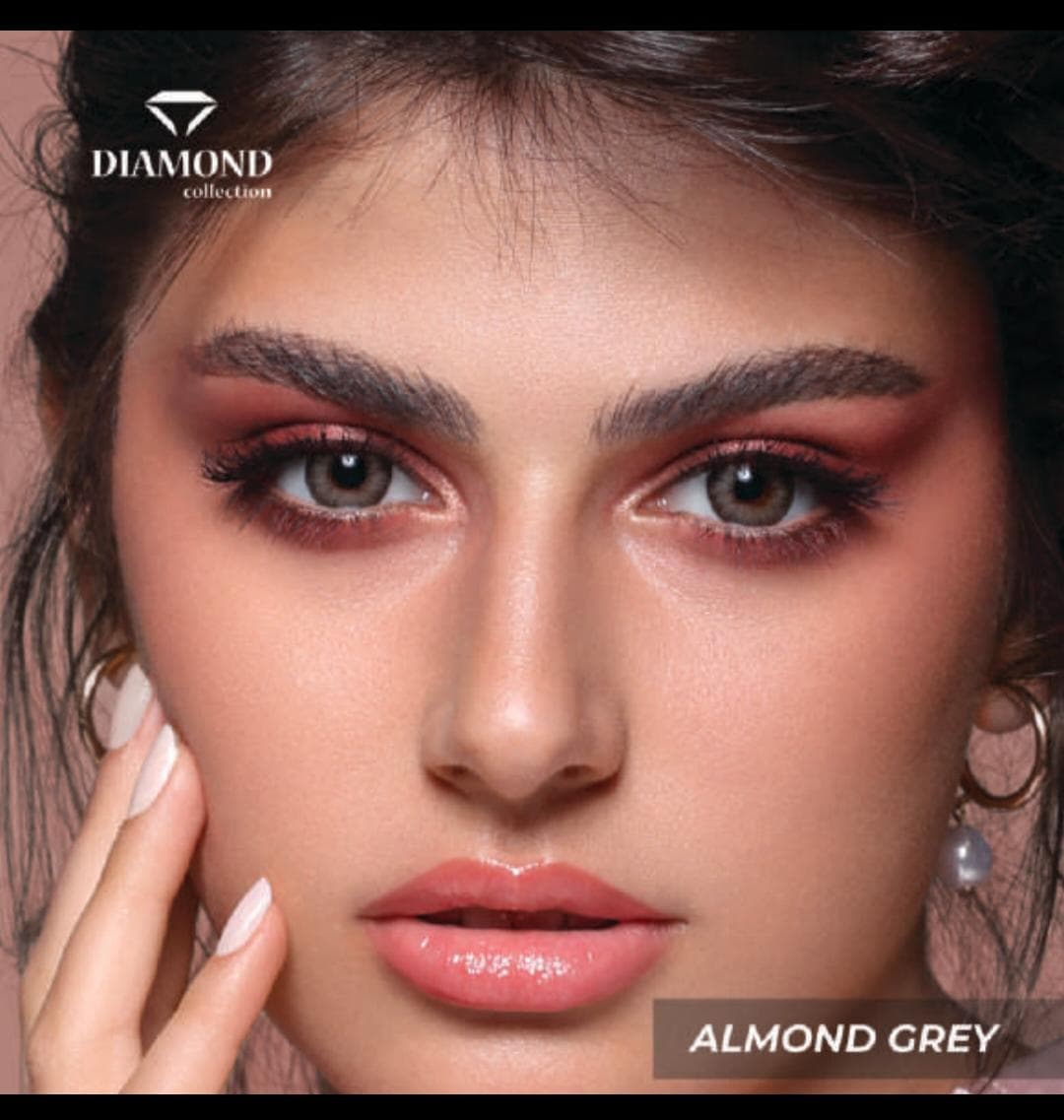Bella Almond Gray Contact Lenses – Diamond Collection - image 1