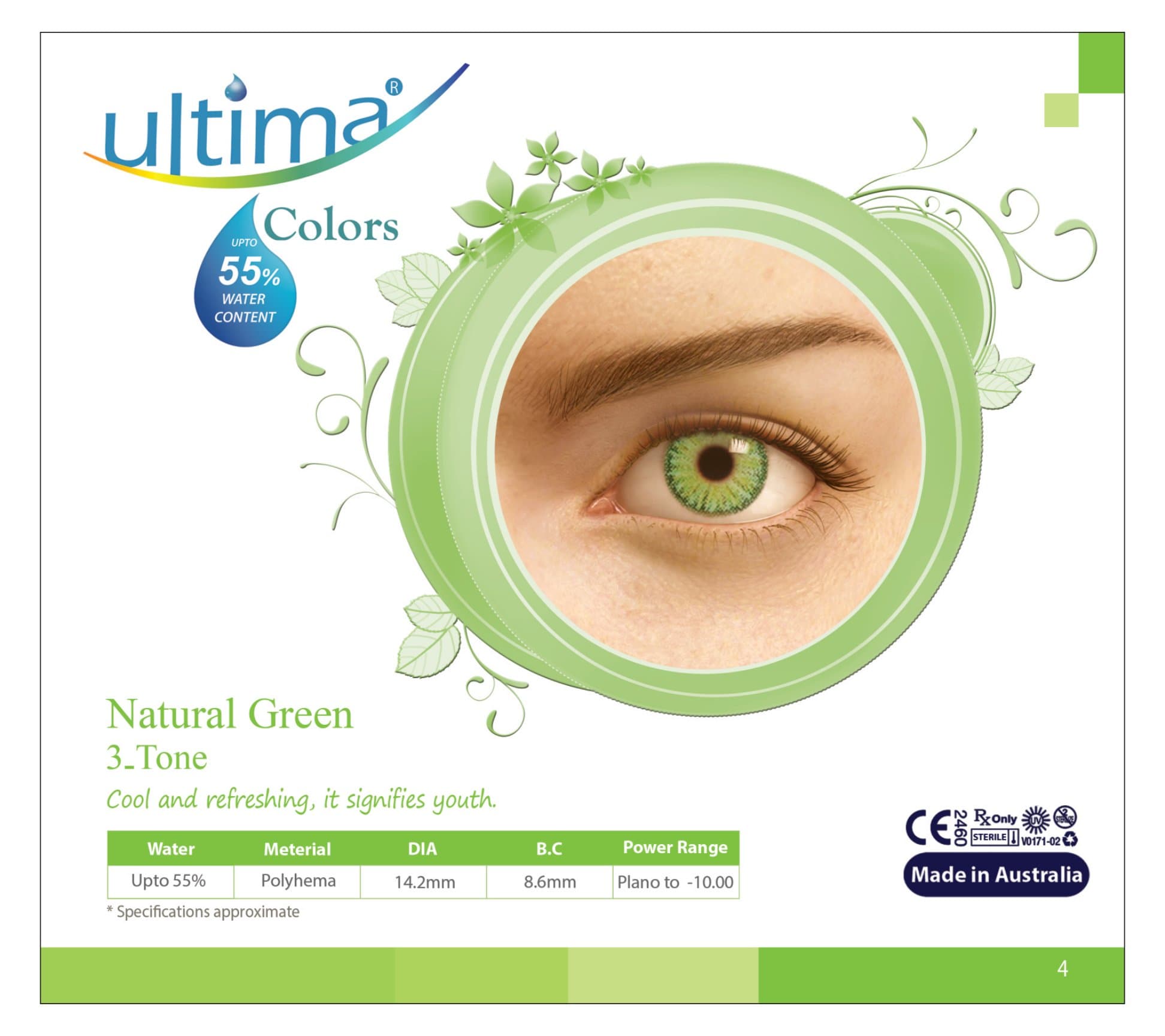 Natural Green Ultima contact lenses (Copy) - image 1